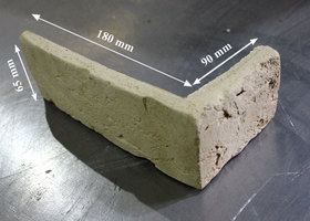 Manufactured facing stone Danish Brick  - corner elements
