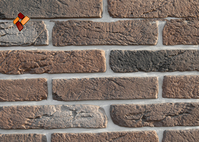 Manufactured facing stone Aged Brick 012