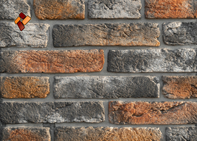 Manufactured facing stone Aged Brick 027