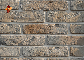 Manufactured facing stone Aged Brick 034