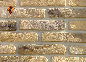 Manufactured facing stone Aged Brick 08