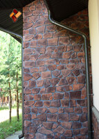 Отделка фасада декоративным камнем "Шале Мирабель"